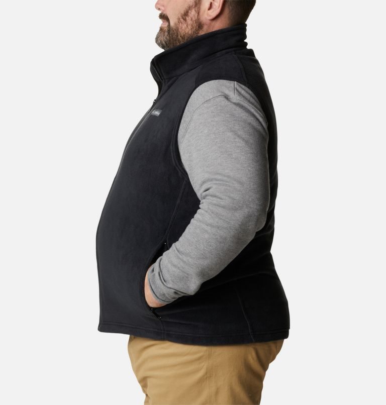 Men's Columbia Steens Mountain Fleece Vest Black | Plus Size CA-Q1035